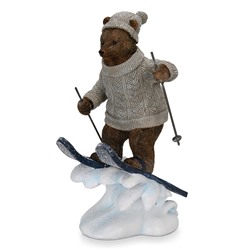 Статуэтка «Медведь на лыжах» 24 см