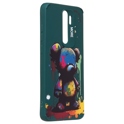 Чехол-накладка - SC335 для "Xiaomi Redmi Note 8 Pro"  (медведь) (dark green) (227229)