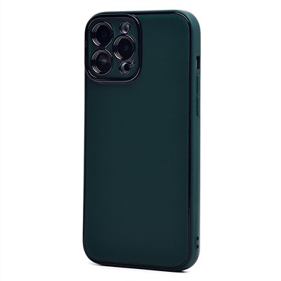 Чехол-накладка - PC084 экокожа для "Apple iPhone 13 Pro Max" (green) (219670)