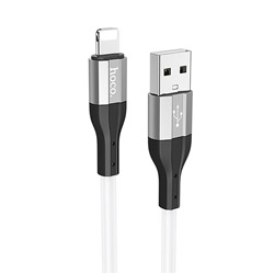 Кабель USB - Apple lightning Hoco X72 Creator  100см 2,4A  (white)