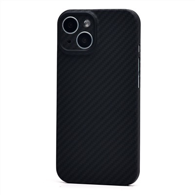 Чехол-накладка - SM009 POSH KEVLAR (закрытая камера) SafeMag для "Apple iPhone 15" (black)