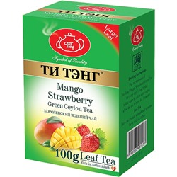 ТИ ТЭНГ. Манго с клубникой (зеленый) 100 гр. карт.пачка