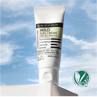 Derma Factory Мягкий солнцезащитный крем - Mild sun cream SPF 50+ PA++++, 30мл