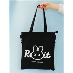Сумка шоппер "Rabbit", black