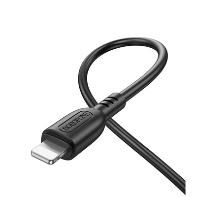 Кабель Type-C - Apple lightning Borofone BX91 PD (повр.уп) 20W 100см   (black)