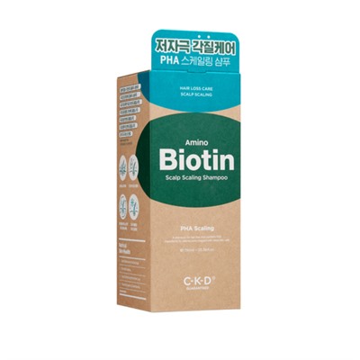 CKD Шампунь очищающий с биотином - Amino biotin scalp scaling shampoo, 750мл