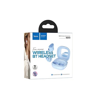 Беспроводные Bluetooth-наушники Hoco TWS EQ13 Fun (blue)