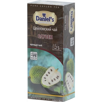 Daniel's. Soursop Black Tea 50 гр. карт.пачка, 25 пак.