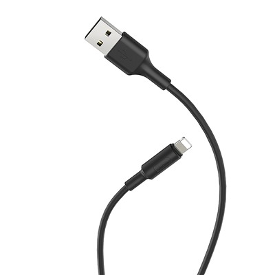 Кабель USB - Apple lightning Hoco X25  100см 2A  (black)