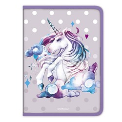 Папка для тетрадей на молнии пластиковая Dream Unicorn, A4