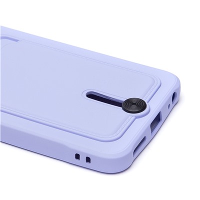 Чехол-накладка - SC304 с картхолдером для "TECNO Spark 10 4G" (light violet) (228171)