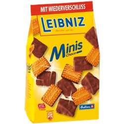 Leibniz Minis Choco Печенье с молочным шоколадом 125г