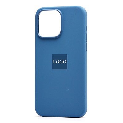 Чехол-накладка ORG Silicone Case SafeMag с анимацией для "Apple iPhone 15 Pro Max" (winter blue)