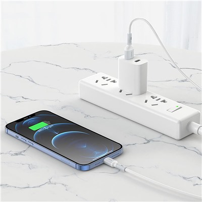 Кабель USB - Apple lightning Hoco X65 Prime  100см 2,4A  (white)