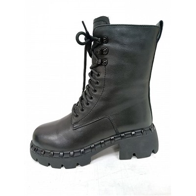 H536M-Z433-1 черн Ботинки зима женские (37-40)/4
