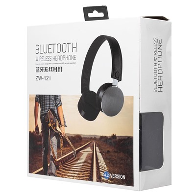 Bluetooth-наушники полноразмерные - ZW-12 (повр.уп.) (black)