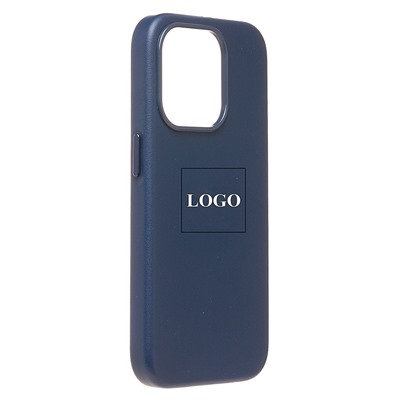 Чехол-накладка ORG SM002 экокожа SafeMag для "Apple iPhone 15 Pro" (pacific blue)