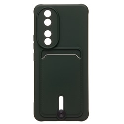 Чехол-накладка - SC304 с картхолдером для "Honor 90" (dark green) (228160)