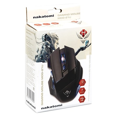 Мышь оптическая Nakatomi Gaming mouse MOG-21U (black) игровая