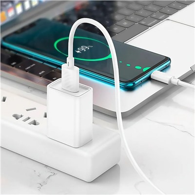 Кабель USB - Type-C Hoco X88 (повр.уп.)  100см 3A  (white)