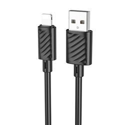 Кабель USB - Apple lightning Hoco X88  100см 2,4A  (black)