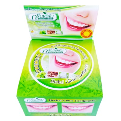 Растительная зубная паста Green Herb, Таиланд, 25 г Акция