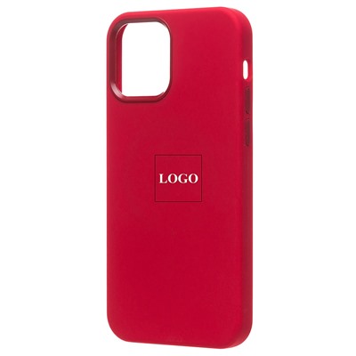 Чехол-накладка ORG Silicone Case SafeMag с анимацией для "Apple iPhone 12/iPhone 12 Pro" (product red)