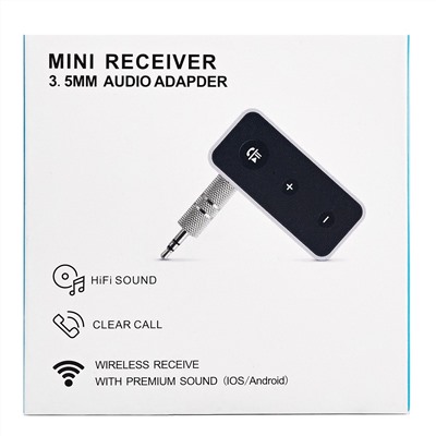 Bluetooth адаптер - BR-03 (BT510)  mini jack 3,5 мм, micro USB (Micro USB/USB) (black)