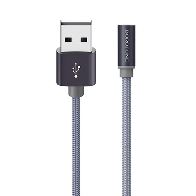 Кабель USB - Type-C Borofone BX26 Express (повр. уп)  100см 3A  (gray)