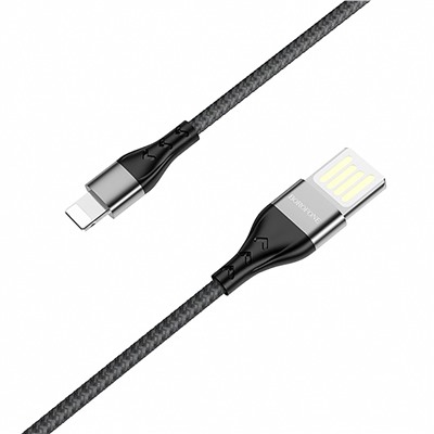 Кабель USB - Apple lightning Borofone BU11 (повр. уп)  120см 2,4A  (black)