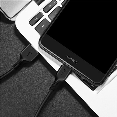 Кабель USB - Type-C Hoco X13 Easy  100см 2,4A  (black)