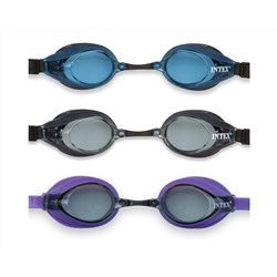 Очки для плавания "Ресинг" (10-14 лет, 2 цвета) 12 шт/упак Intex 55691