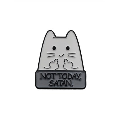 Металлический значок "Котя с факом"