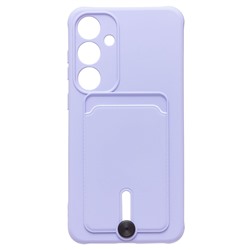 Чехол-накладка - SC304 с картхолдером для "Samsung Galaxy S24+" (light violet) (228143)