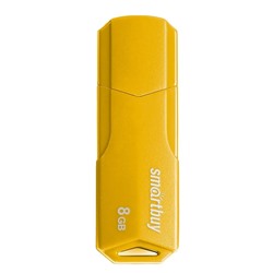 Флэш накопитель USB  8 Гб Smart Buy CLUE (yellow)