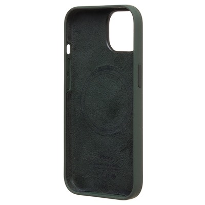 Чехол-накладка ORG Silicone Case SafeMag с анимацией для "Apple iPhone 15" (кипарис)