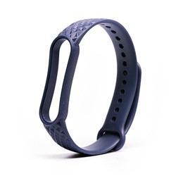 Ремешок - WB08 Xiaomi Mi Band 5/Mi Band 6 силикон на кнопке (регулируемый) (blue)