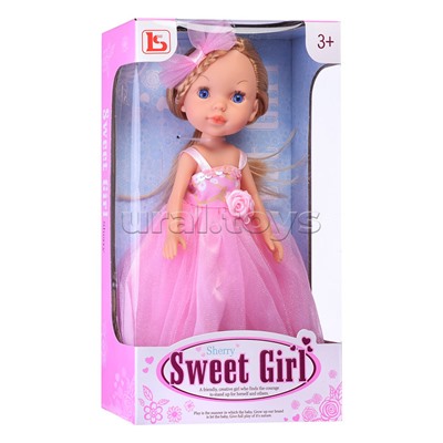 Кукла "Варвара" в розовом нарядном платье, в коробке