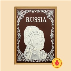 RUSSIA "Дама в кокошнике" в рамке 600грамм