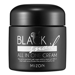 Mizon Крем с экстрактом черной улитки – Black snail all in one cream, 75мл