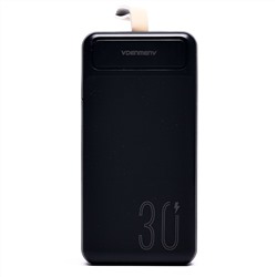 Внешний аккумулятор Denmen DP17 30000mAh Micro/Type-C/USB*2 (black)