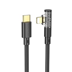 Кабель Type-C - Apple lightning Borofone BU39 Rio PD   2,4A  (black)