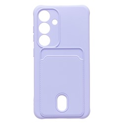 Чехол-накладка - SC304 с картхолдером для "Samsung Galaxy S24" (light violet) (228139)