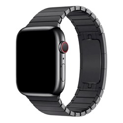 Ремешок - ApW34 металл блочный на застежке Apple Watch 38/40/41мм (black)