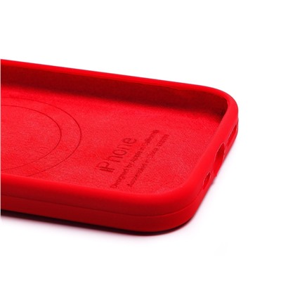 Чехол-накладка - SM003 SafeMag Soft Touch с анимацией для "Apple iPhone 14 Pro" (red)