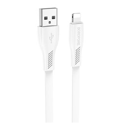 Кабель USB - Apple lightning Borofone BX85 (повр.уп)  100см 2,4A  (white)