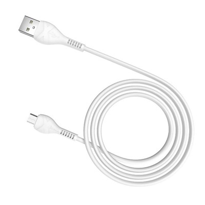 Кабель USB - micro USB Hoco X37 Cool power (повр. уп)  100см 2,4A  (white)