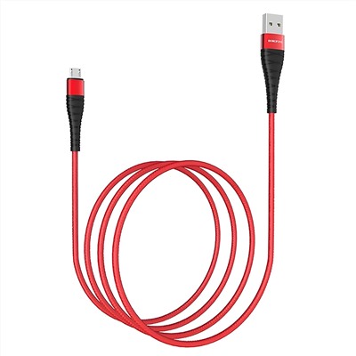 Кабель USB - micro USB Borofone BX32 Munificent (повр. уп)  100см 2,4A  (red)