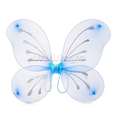Крылья карнавальные "Бабочка-волшебница" (ободок, крылья, палочка) в пакете