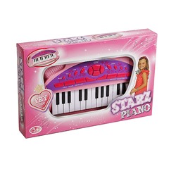 Инстр. муз. на батар. Синтезатор Starz Piano,25 клав.,Potex, арт.652B-pink